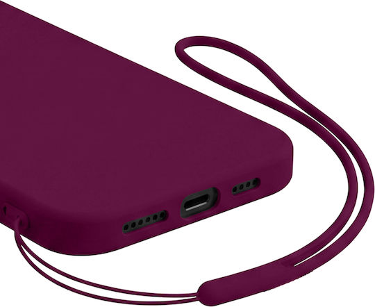 Bigben Interactive Back Cover Σιλικόνης Μπορντό (iPhone 14 Plus)