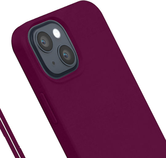 Bigben Interactive Back Cover Σιλικόνης Μπορντό (iPhone 14 Plus)