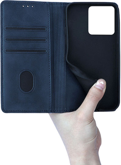 Vintage Magnet Wallet Case Sonique Motorola Moto G15 4G Moto G15 Power Dark Blue