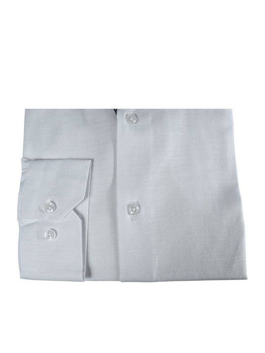 Langärmeliges Leinenhemd Weiß 7-4480-Weiß-XXL