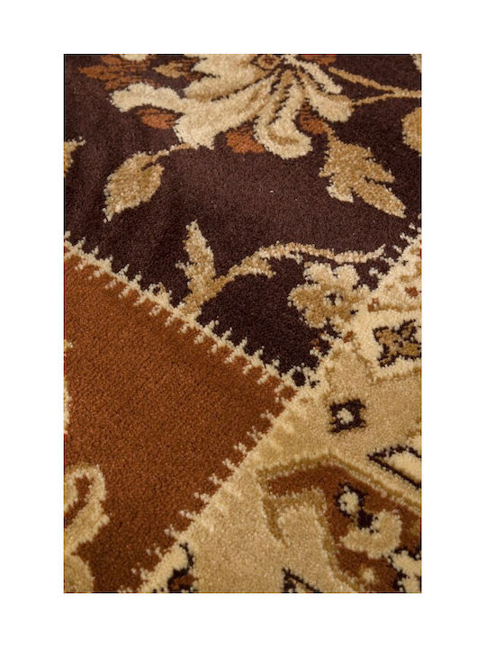 Viokarpet Amal 3331 Rectangular Brown-Black Rug 67x140cm