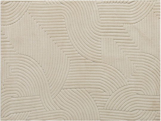 HomCom 160x230cm Αντιολισθητικό Κρεμ Λευκό