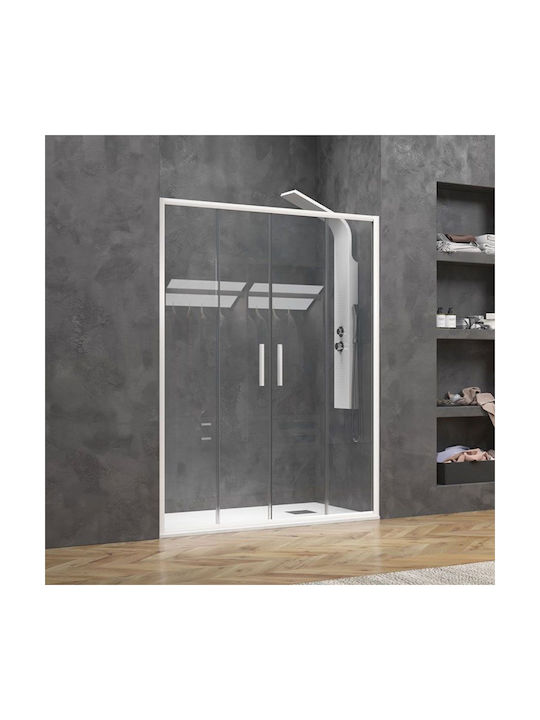 Karag Efe 600 Shower Screen for Shower with Sliding Door 70x190cm Mat