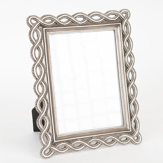 Рамка Estheti Home от смола, сребриста, 13x18см, 756-12019