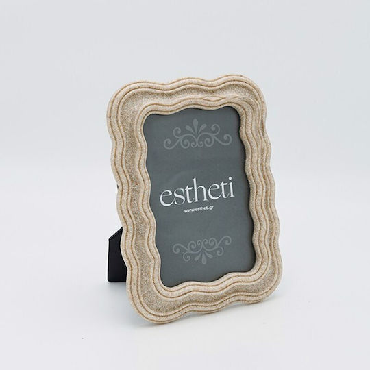 Estheti Home Bilderrahmen 10x15 Efe Sandstein Polyresin Crem 14,5x2x19,5cm 815-00054