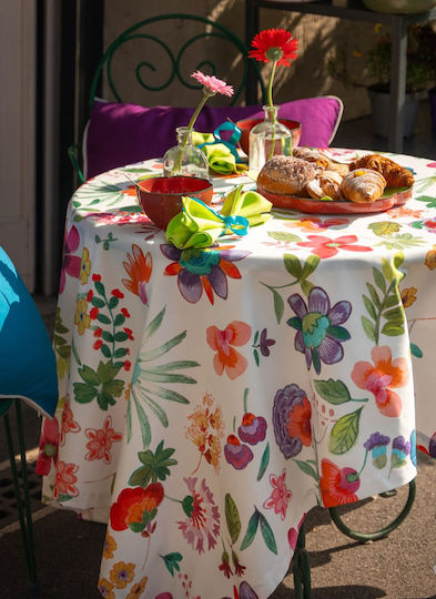 Tessitura Toscana Telerie Cotton Tablecloth Carel Green 170x170cm