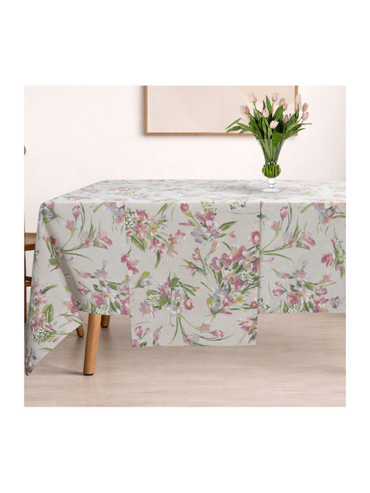 Dimeco Floral Tablecloth 140x300cm