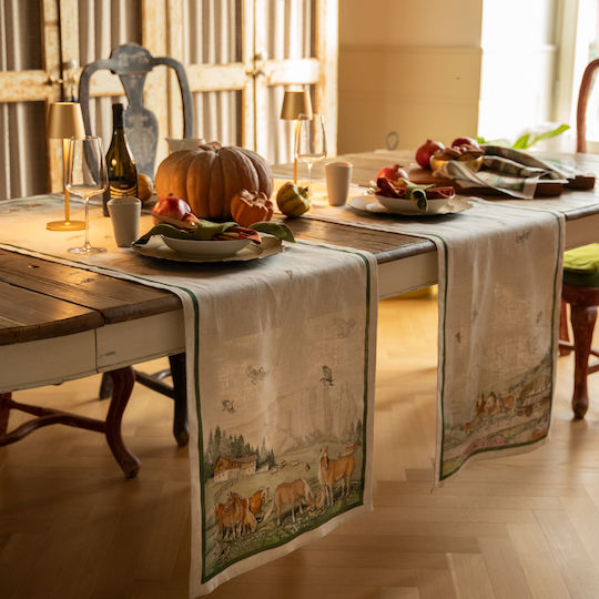 Tessitura Toscana Telerie Ράνερ Runner 170x45εκ.