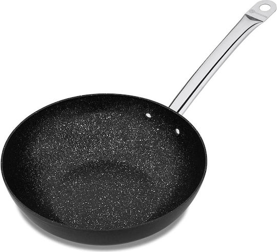 Korkmaz Proline Wok aus Rostfreiem Stahl mit Antihaftbeschichtung 32cm