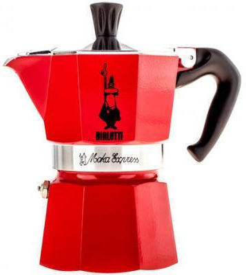 Bialetti Moka Express Stovetop Espresso Pot 3 Cups Red