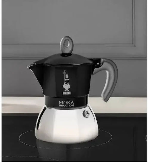 Bialetti Moka Induction Кафеварка За Еспресо 2 Чаши Черна