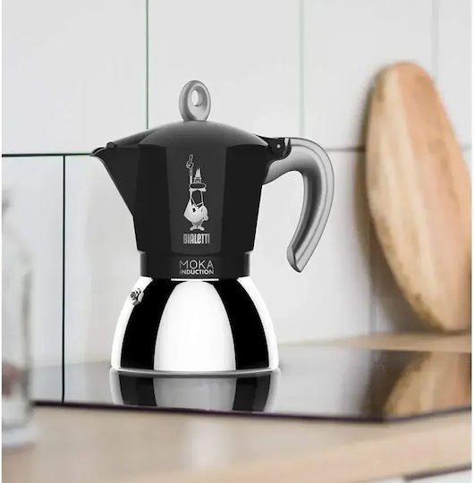 Bialetti Moka Induction Кафеварка За Еспресо 2 Чаши Черна