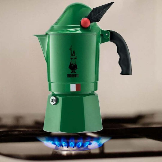Bialetti Break Alpina Кафеварка За Еспресо 3 Чаши Зелена
