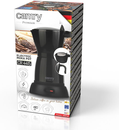 Camry Ηλεκτρικό Μπρίκι Espresso 6cups 480W Καφέ