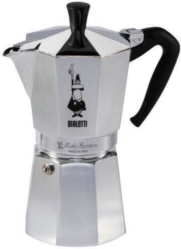 Bialetti Moka Express Moka Cafetieră Pentru Plită Neagră