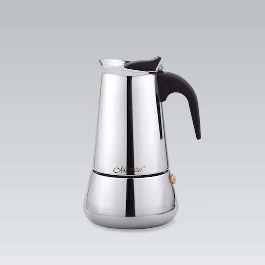 Maestro Briki Espresso 4 Căni Inox Gri