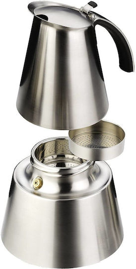 Rommelsbacher EKO 366/E Electric Stovetop Espresso Pot for 6Cups 365W Inox Silver