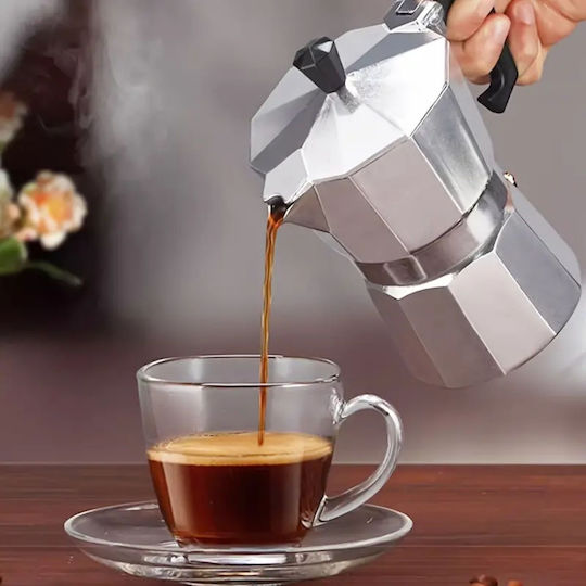 Coffee maker Electric Stovetop Espresso Pot for Silver
