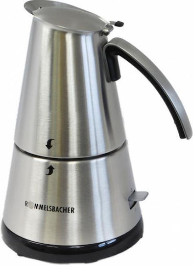 Rommelsbacher Eko 364/e Ηλεκτρικό Μπρίκι Espresso 4cups Inox Καφέ
