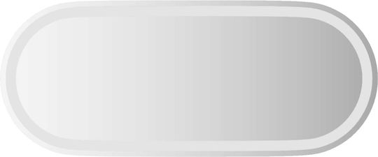 vidaXL Καθρέπτης Μπάνιου Led 90x40cm Διάφανος