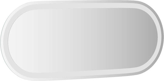 vidaXL Καθρέπτης Μπάνιου Led 90x40cm Διάφανος