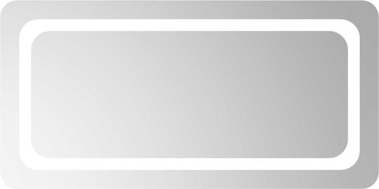 vidaXL Καθρέπτης Μπάνιου Led 80x40cm Διάφανος