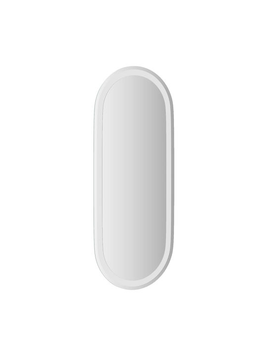vidaXL Oglindă de baie Led 90x40cm Transparentă