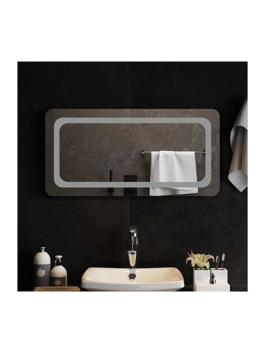 vidaXL Badezimmerspiegel Led 80x40cm Transparent