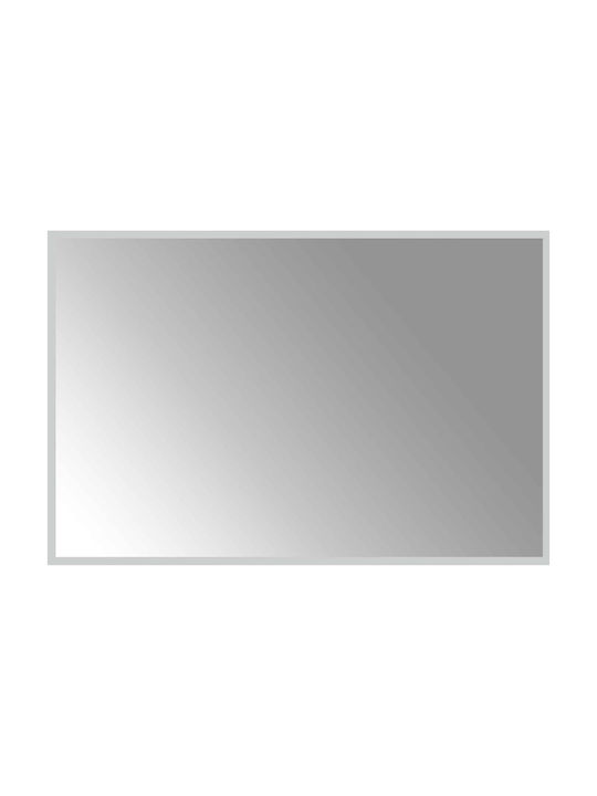 vidaXL Καθρέπτης Μπάνιου Led 90x60cm Διάφανος
