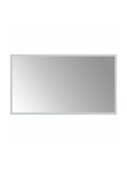 vidaXL Oglindă de baie Led 70x40cm Transparentă