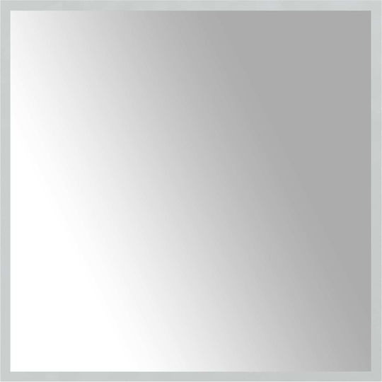 vidaXL Огледало за баня LED 60x60cm Прозрачен