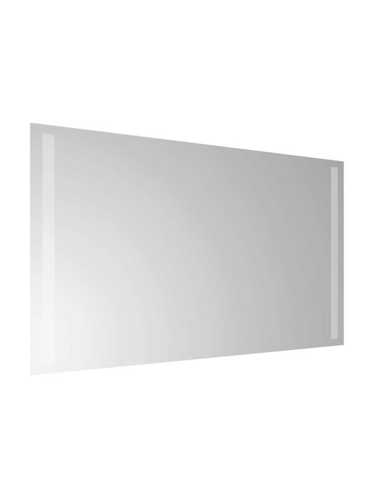 vidaXL Oglindă de baie Led 70x40cm Transparentă