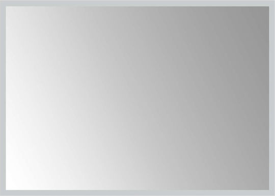 vidaXL Огледало за баня LED 70x50cm Прозрачен