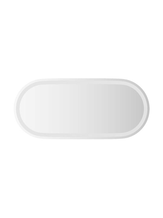 vidaXL Καθρέπτης Μπάνιου Led 80x35cm Διάφανος
