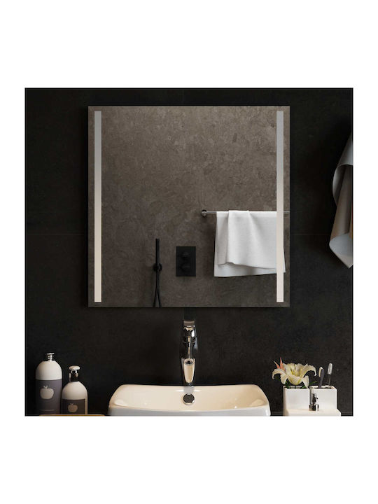 vidaXL Bathroom Mirror Led 60x60cm Transparent