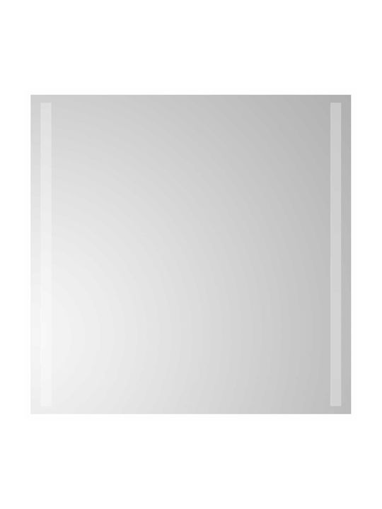 vidaXL Bathroom Mirror Led 60x60cm Transparent