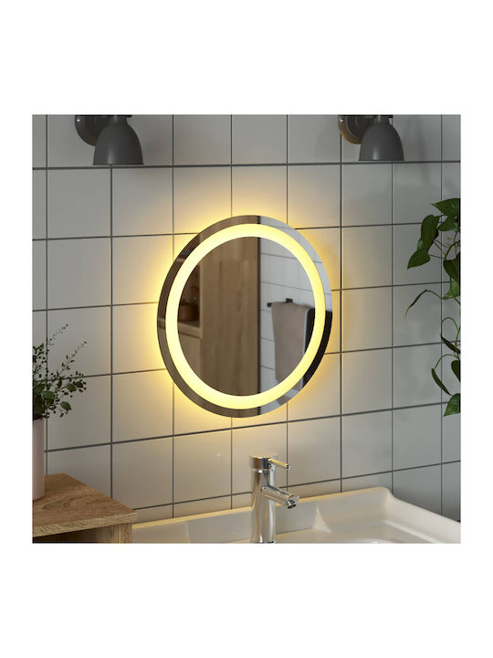vidaXL Badezimmerspiegel Led Berührung 40x40cm Transparent
