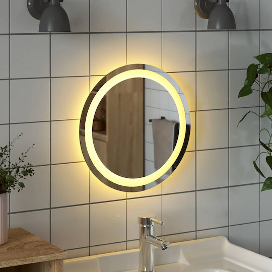 vidaXL Bathroom Mirror Led Touch 40x40cm Transparent