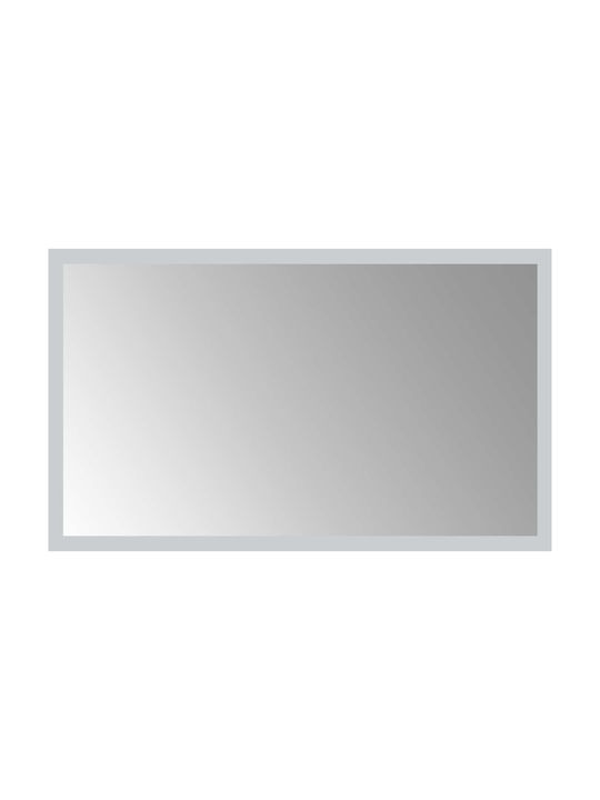 vidaXL Oglindă de baie Led 50x30cm Transparentă