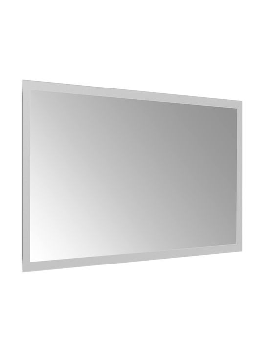 vidaXL Oglindă de baie Led 50x30cm Transparentă
