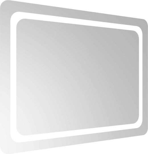 vidaXL Badezimmerspiegel Led 80x60cm Transparent