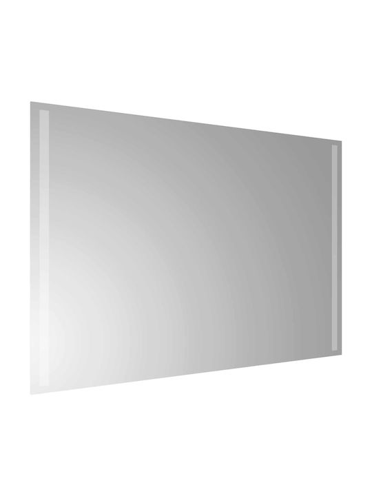 vidaXL Bathroom Mirror Led 90x60cm Transparent