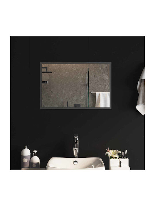 vidaXL Badezimmerspiegel Led 60x40cm Transparent