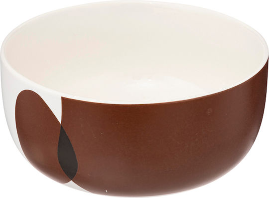 Serving Bowl Round made of Porcelain Blue with Diameter 12.6cm