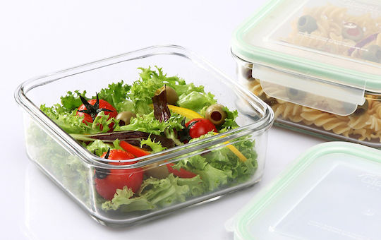 Pal Lunch Box Glass Μπλε Suitable for for Lid for Microwave Oven 1200ml 1pcs
