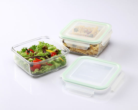 Pal Lunch Box Glass Μπλε Suitable for for Lid for Microwave Oven 1200ml 1pcs
