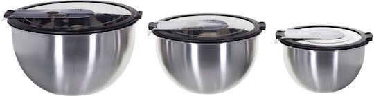 Gefu Mondi Σετ Δοχεία Φαγητού Inox Ασημί 3τμχ