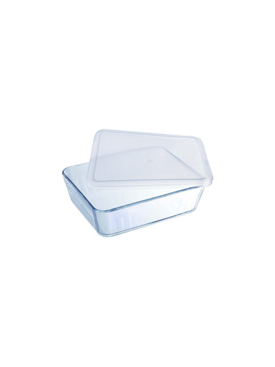 Pyrex C&F Δοχείο Φαγητού Γυάλινο Λευκό 4.2lt