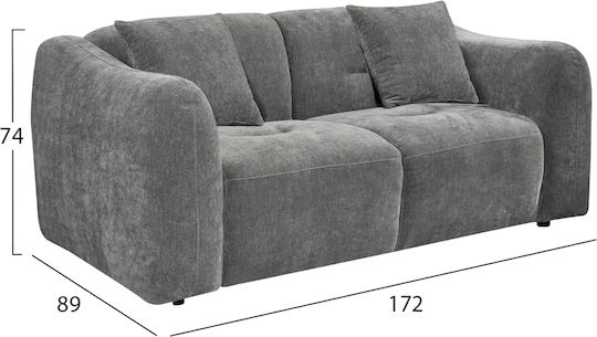 Junoa Dreisitzer Sofa Grau 228x89x74cm
