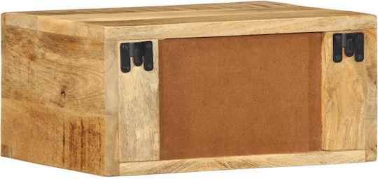 Noptieră Din Lemn Masiv Maro 40x30x19cm